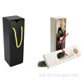 Wine packing box with clear window, made of cardboard, fancy paper, customer size and logo